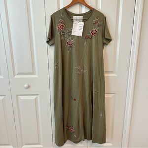 🌿 Flowy Embroidered‎ Maxi — New with Tags!